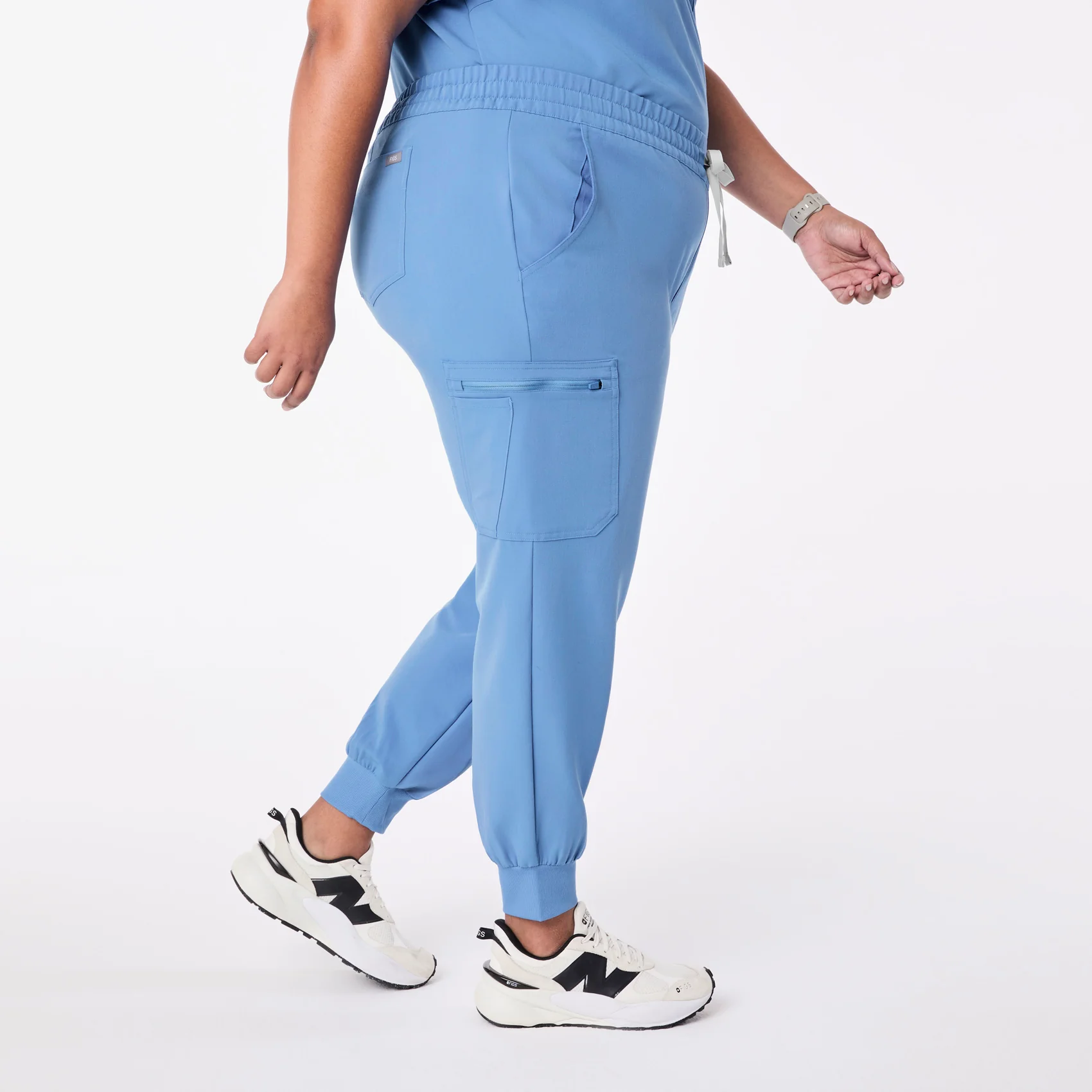 women's Ceil Blue Uman Relaxed - Tall Jogger Scrub Pant (3XL-6XL) - Image 3