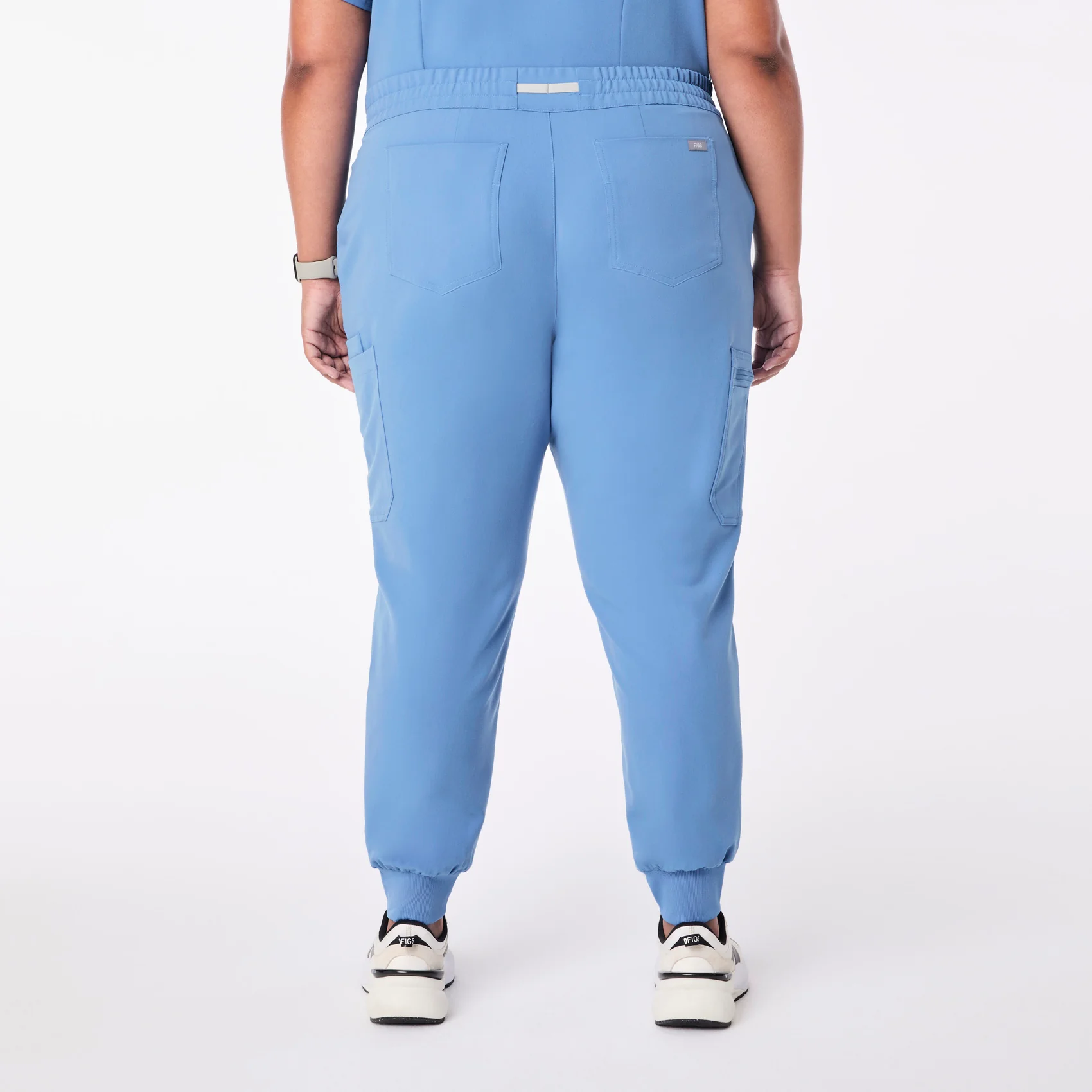 women's Ceil Blue Uman Relaxed - Tall Jogger Scrub Pant (3XL-6XL) - Image 4