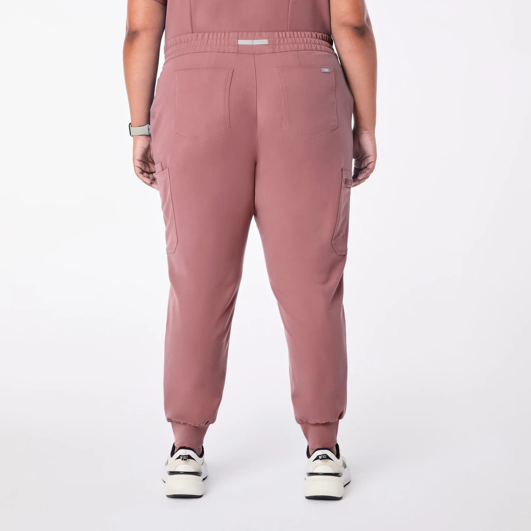women's Mauve Uman Relaxed - Tall Jogger Scrub Pant (3XL-6XL) - Image 4