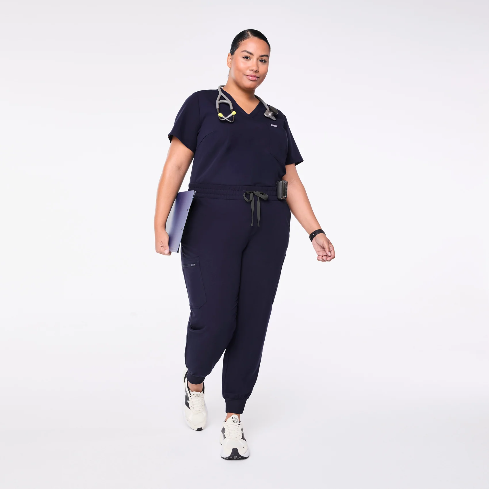 women's Navy Uman Relaxed - Tall Jogger Scrub Pant (3XL-6XL) - Image 2