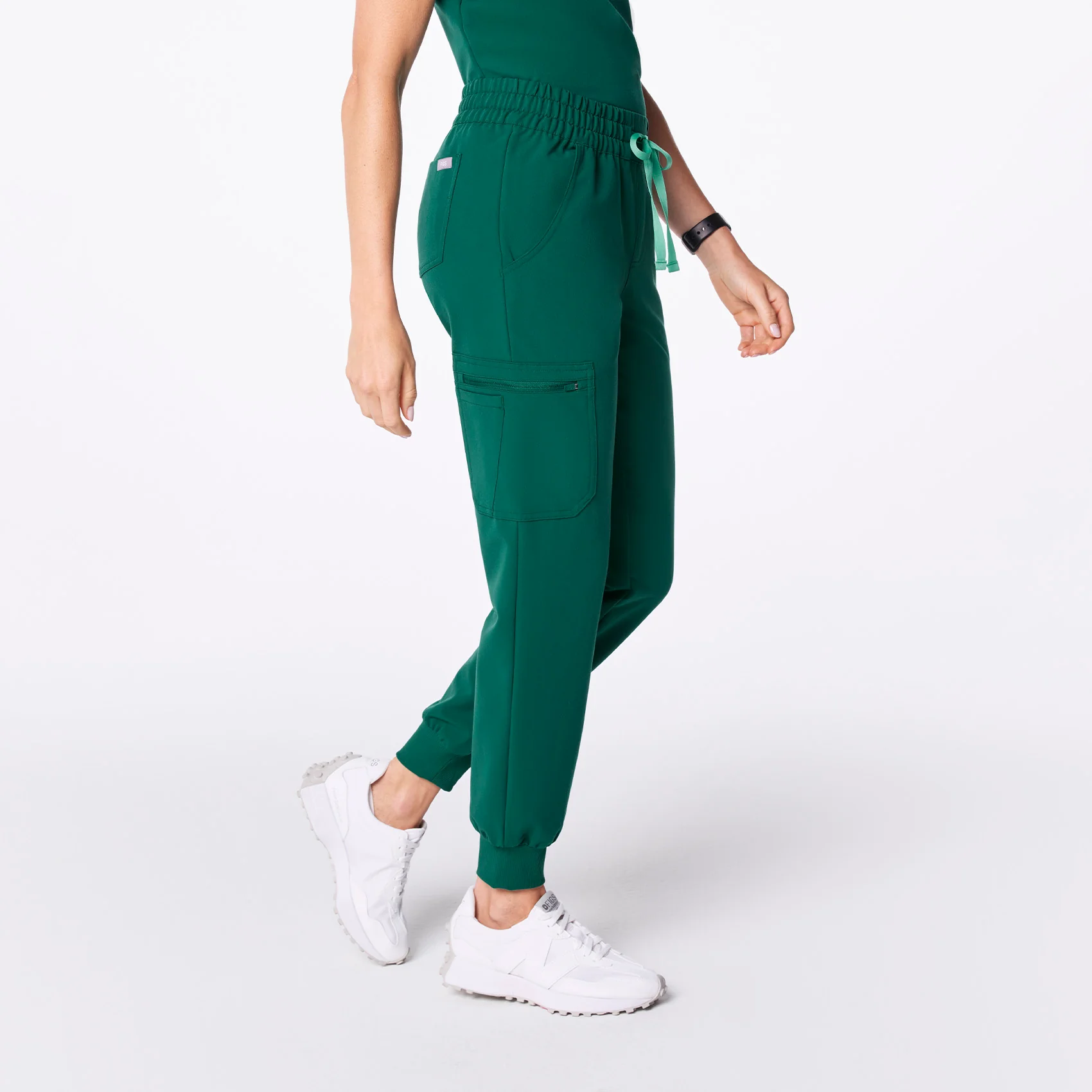 women's Hunter Green Uman Relaxed - Tall Jogger Scrub Pant - Image 3