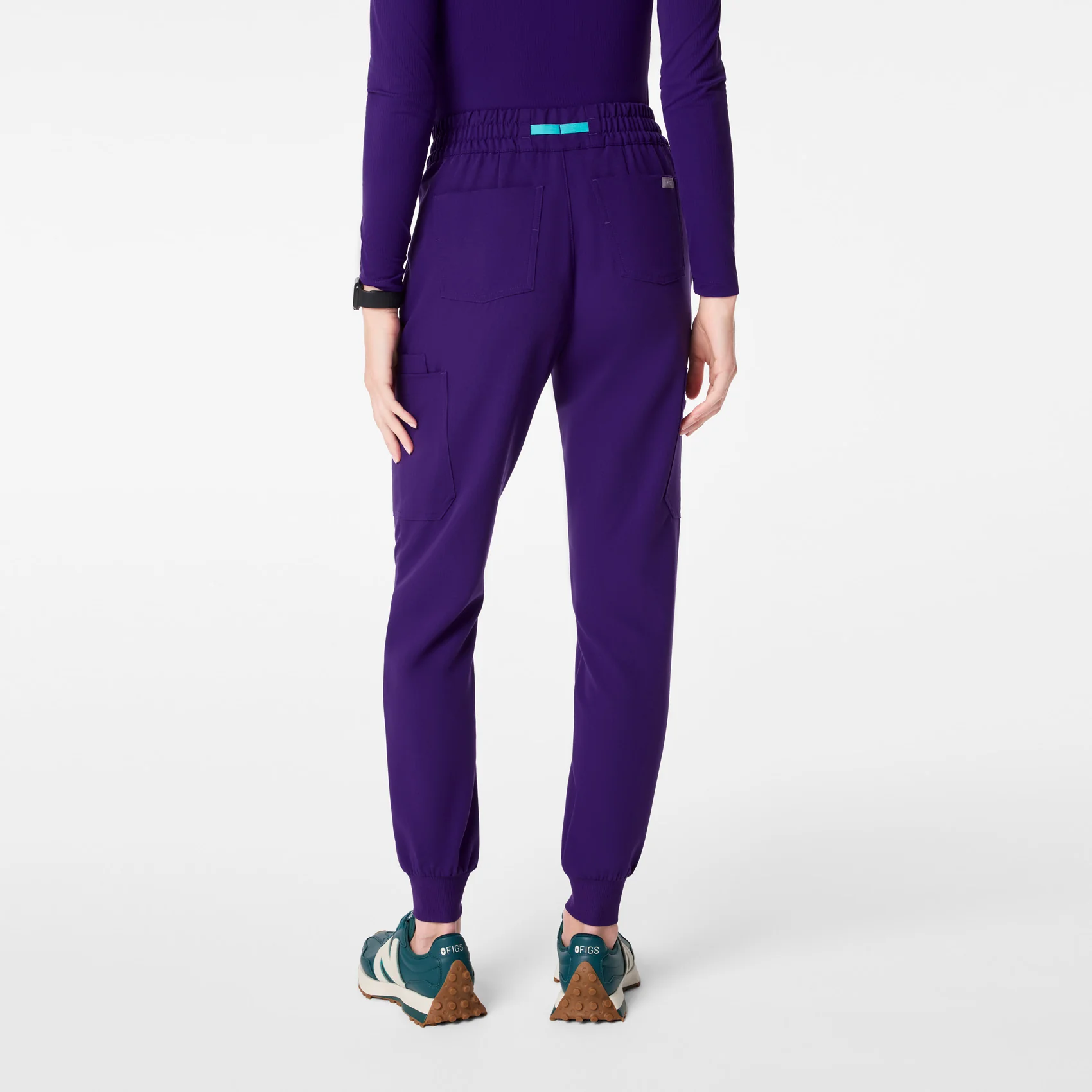 women's Purple Pulse Uman Relaxed - Tall Jogger Scrub Pant - Image 4