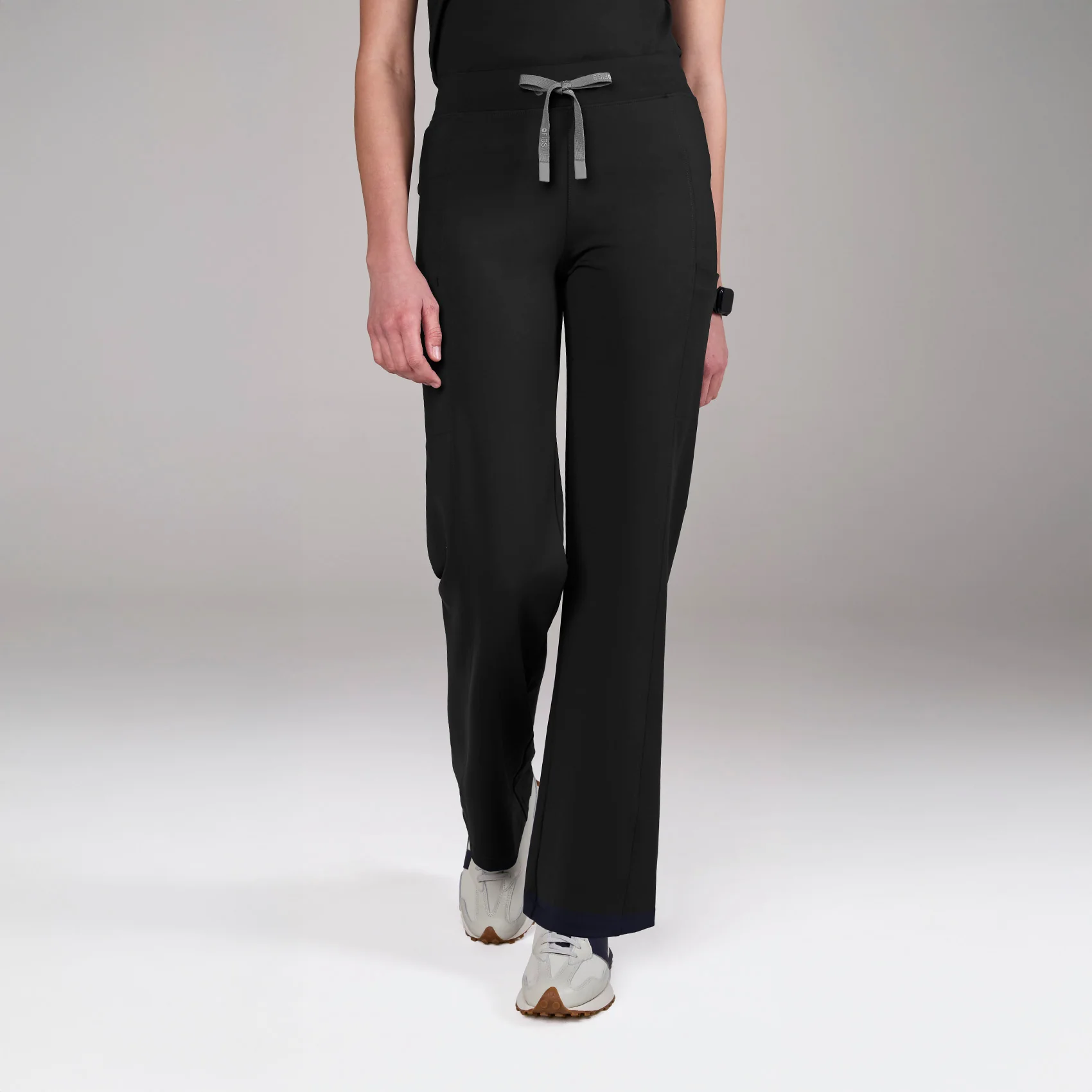 women's Black Valle FORMx Straight Leg - Scrub Pant