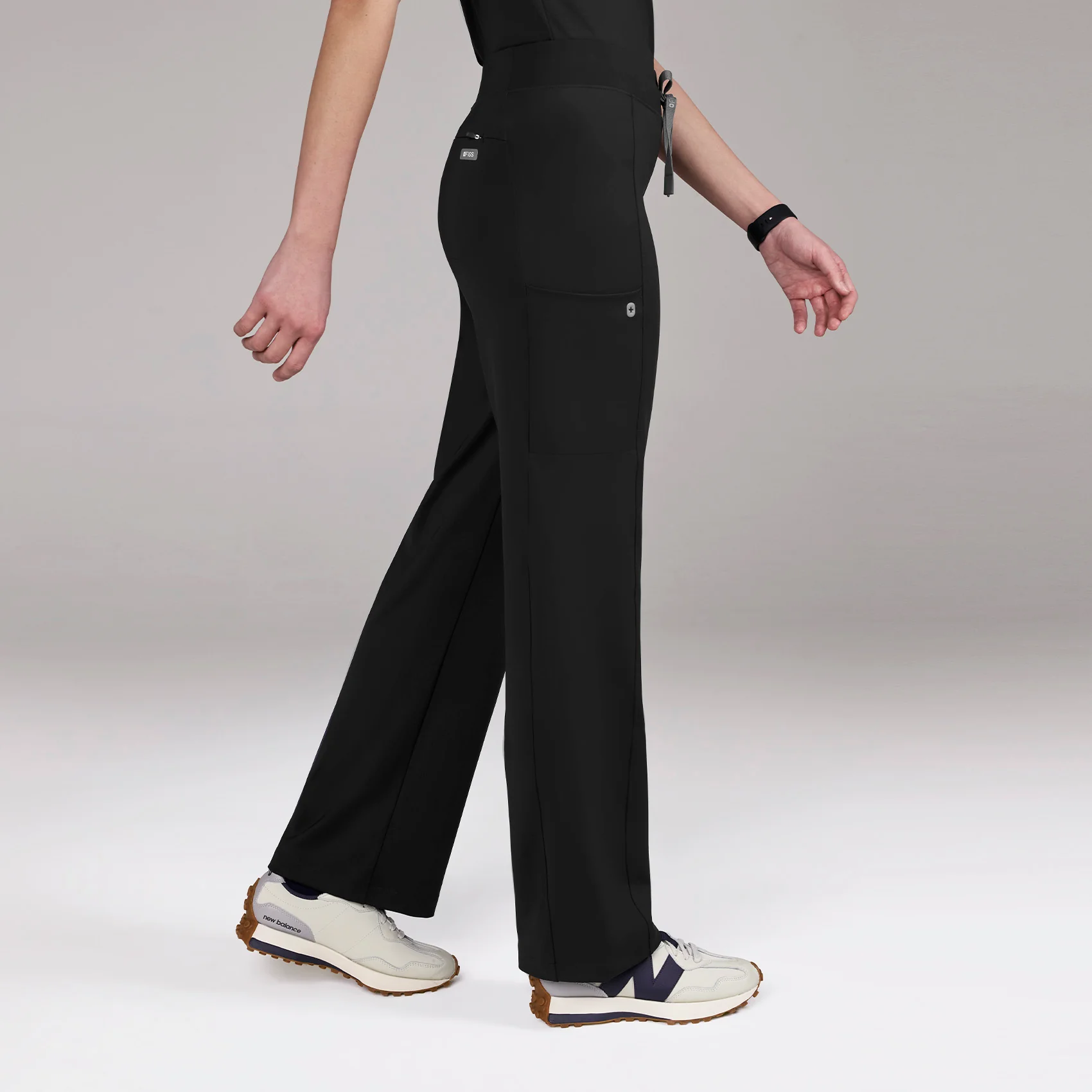 women's Black Valle FORMx Straight Leg - Scrub Pant - Image 3