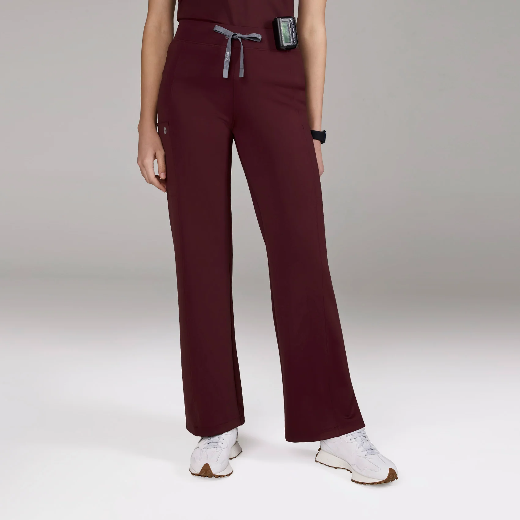 women's Burgundy Valle FORMx Straight Leg - Petite Scrub Pant