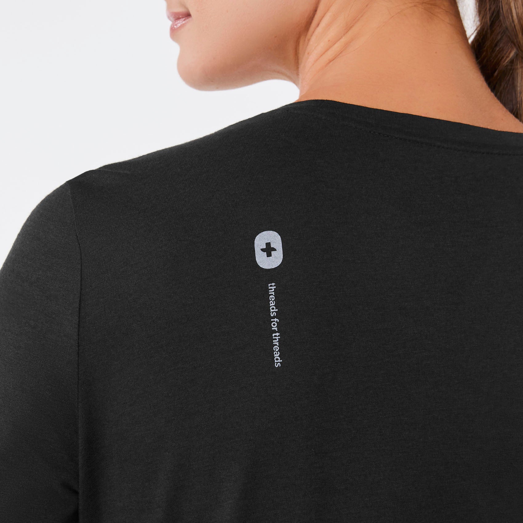 women's Black VEG Supersoft - Longsleeve Underscrub - Image 5