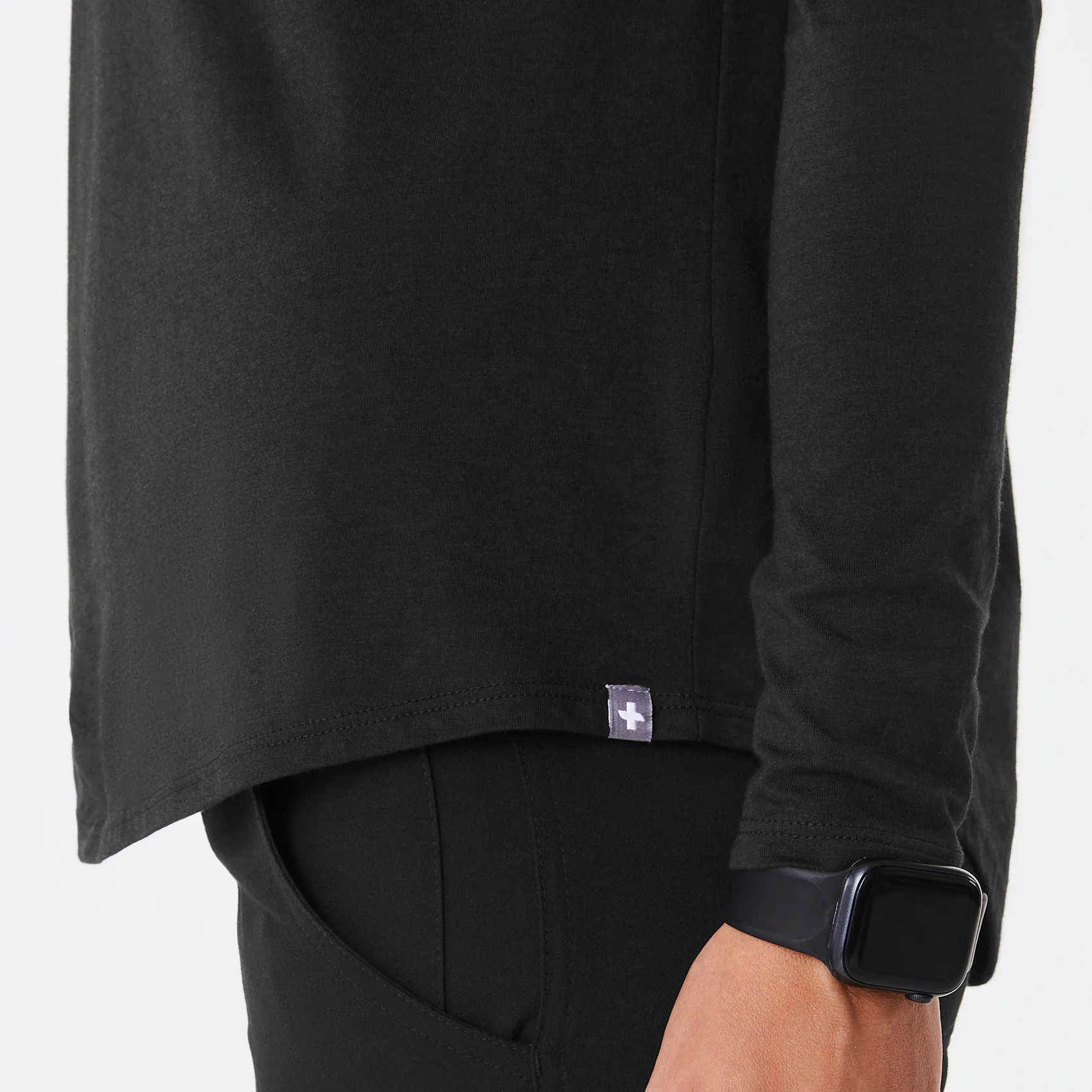 women's Black VEG Supersoft - Longsleeve Underscrub - Image 6