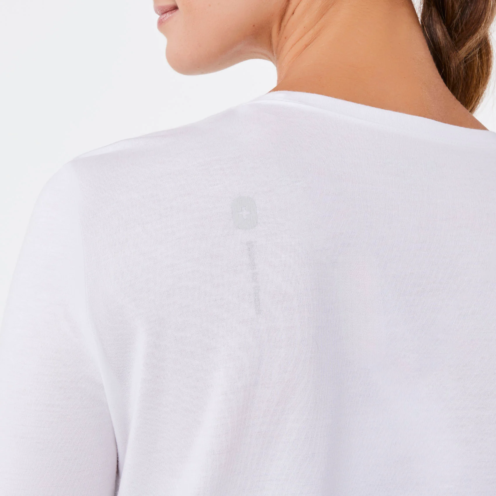 women's White VEG Supersoft - Longsleeve Underscrub - Image 5