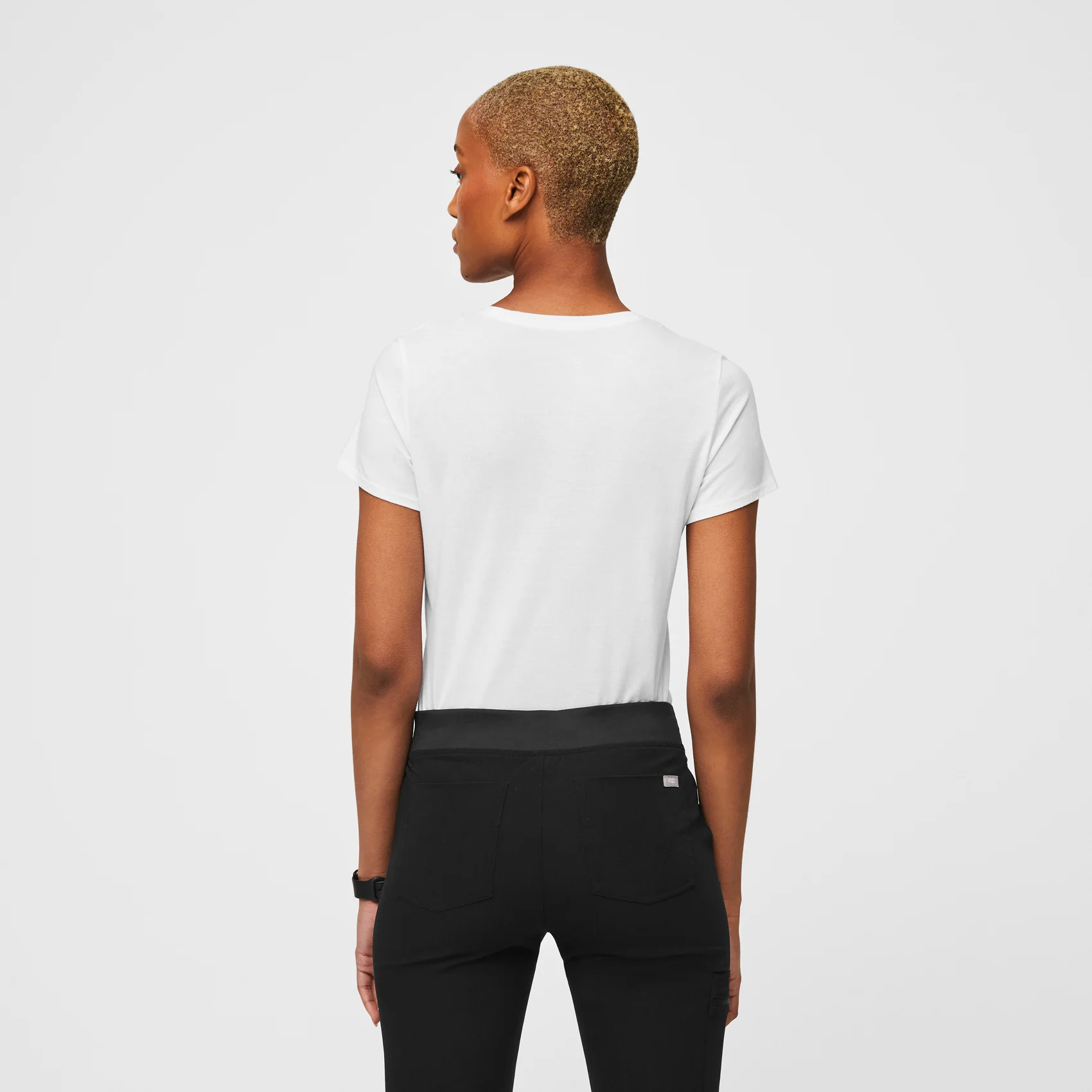 women's White Veterinary Student Supersoft - Shortsleeve Underscrub - Image 2