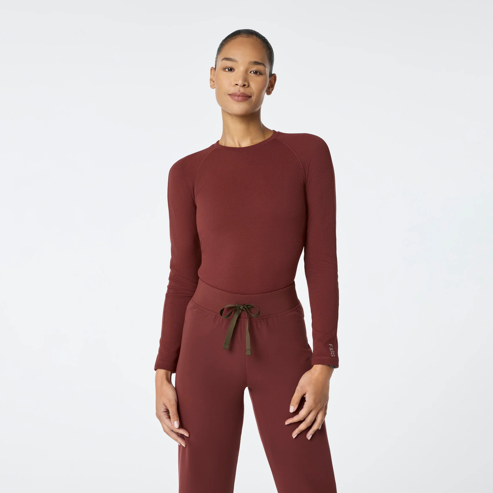 women's Walnut Waffle - Longsleeve Underscrub