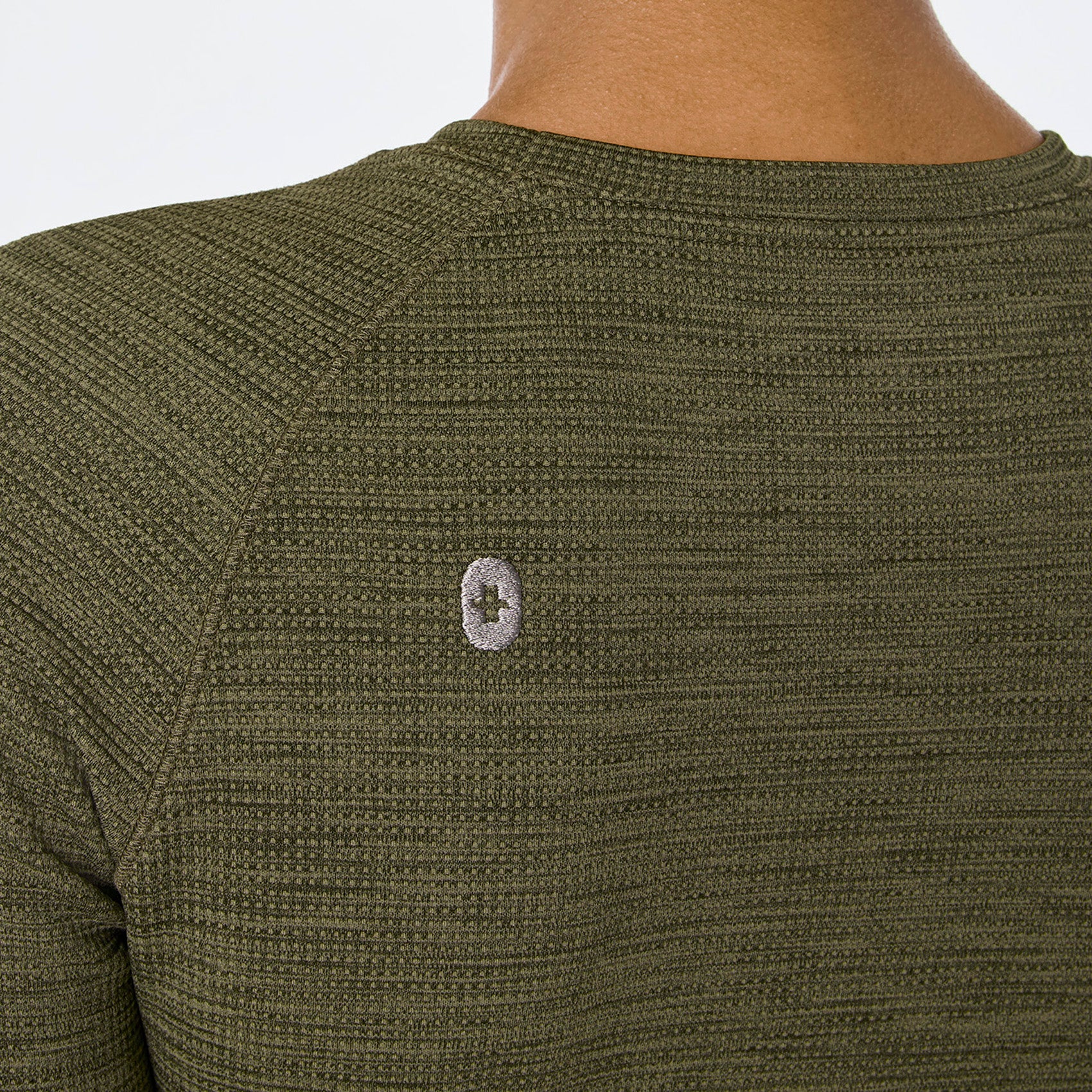 women's Spruce Space Dye Waffle - Longsleeve Underscrub - Image 6