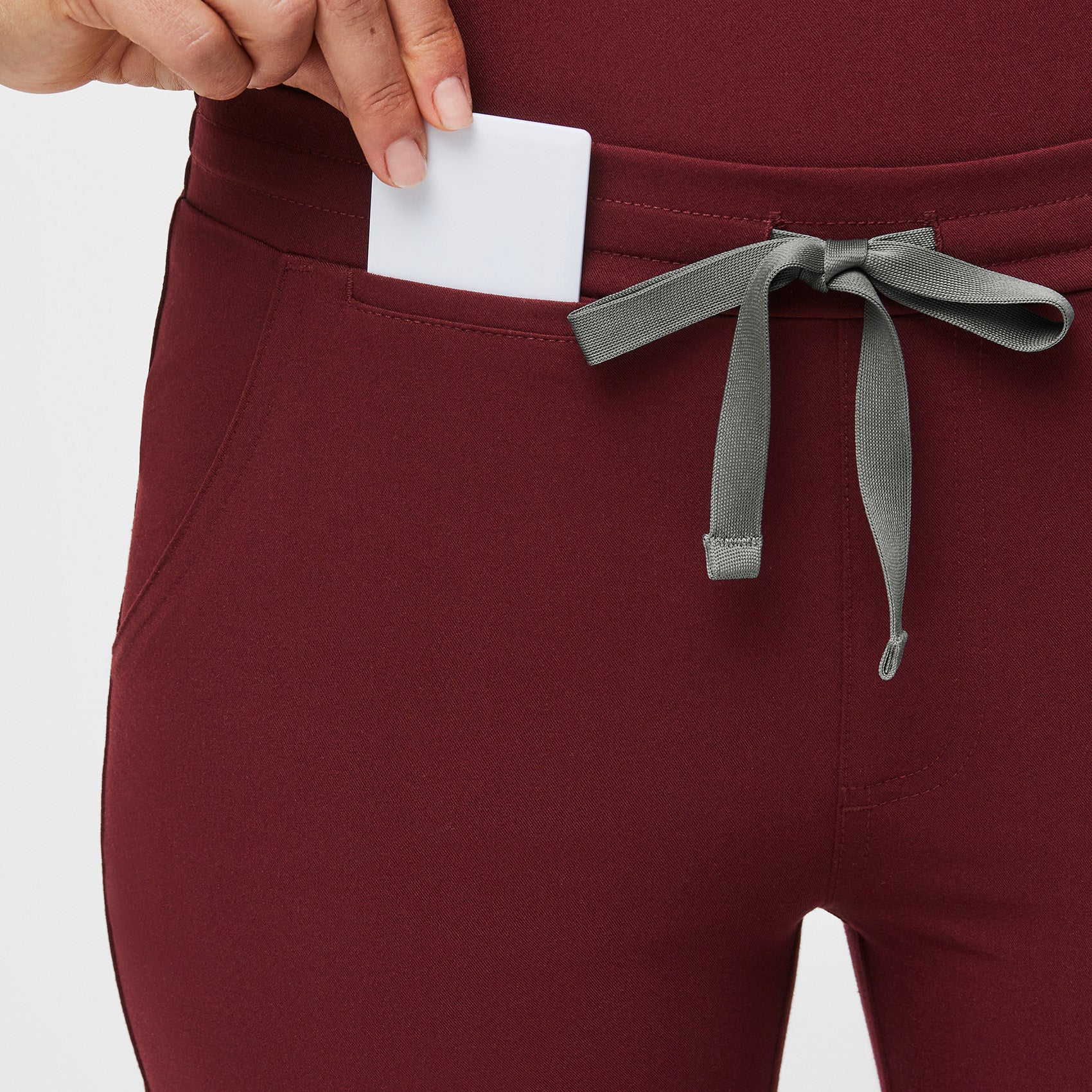 Women's Burgundy Yola™ - Skinny Scrub Pants - Image 5
