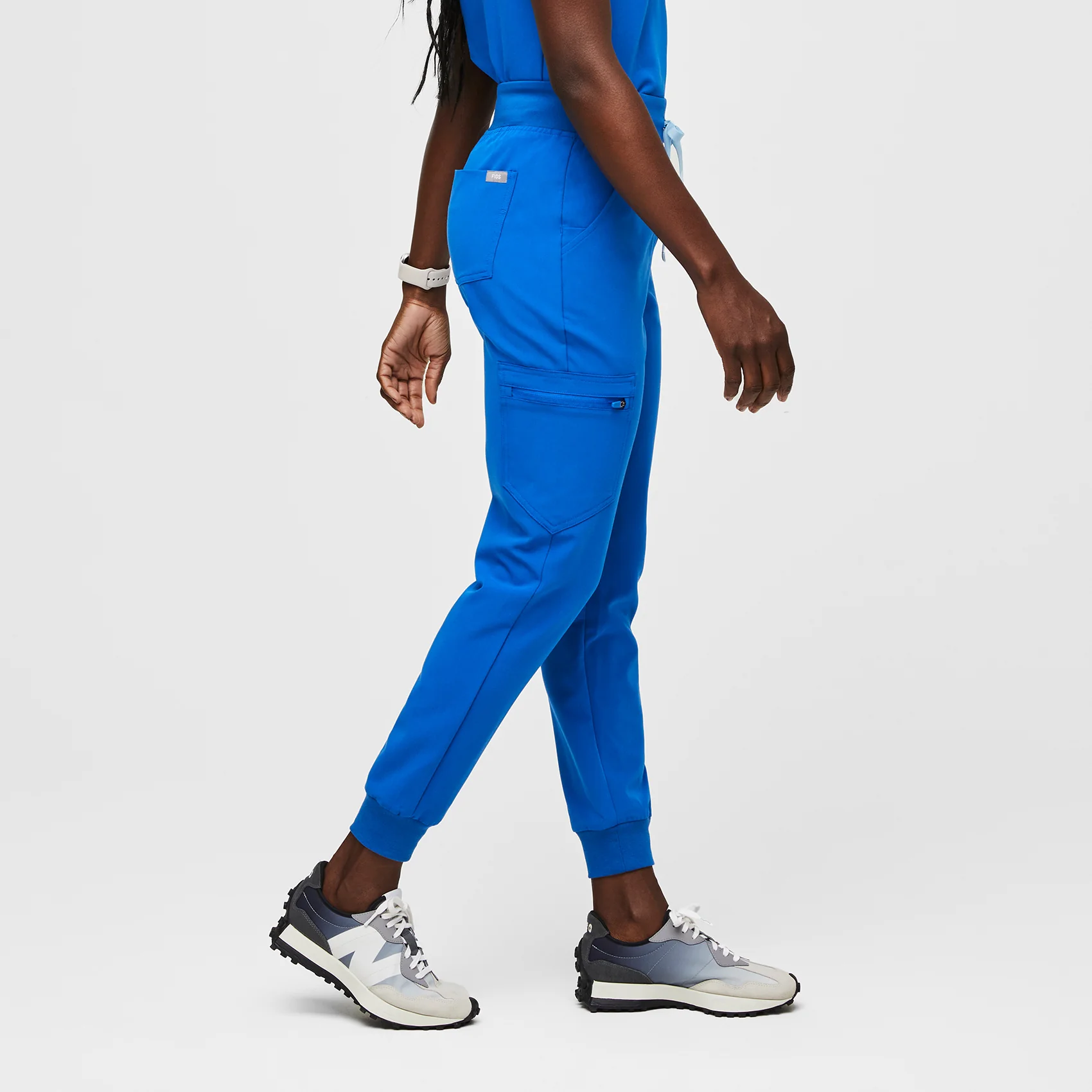 women's Royal Blue Zamora⢠High Waisted - Jogger Scrub Pants - Image 3