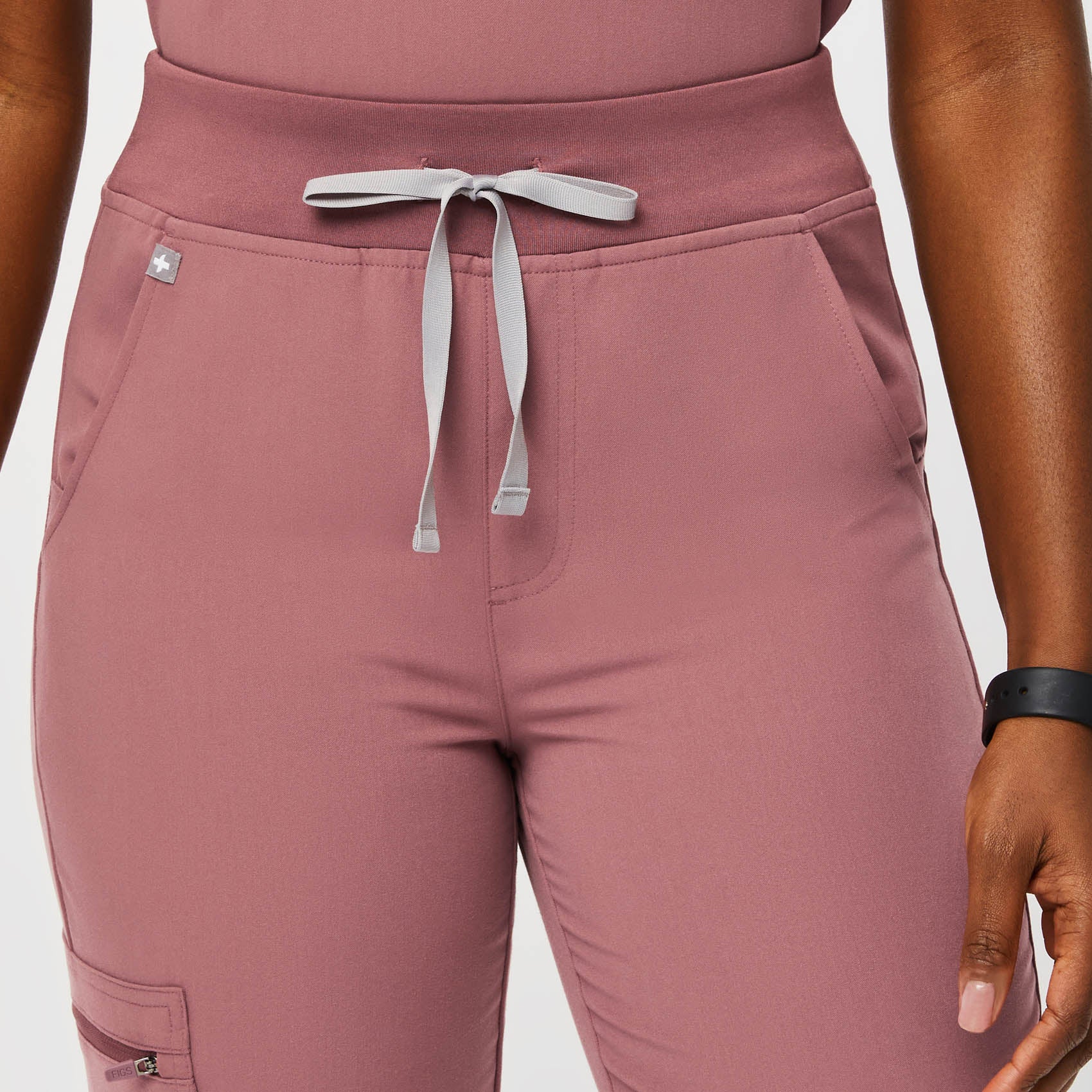 women's Mauve Zamora⢠High Waisted - Petite Jogger Scrub Pants - Image 5