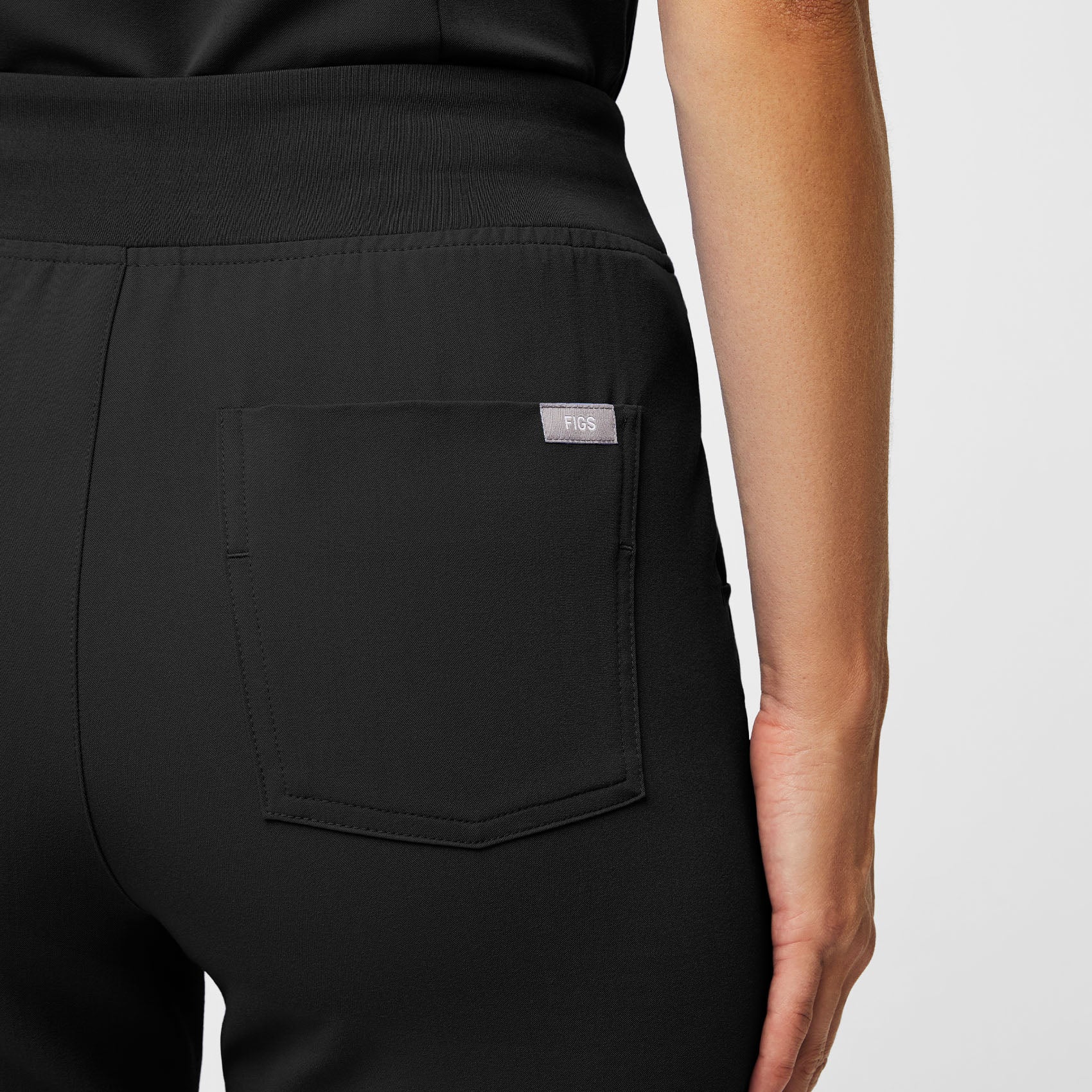 women's Black Zamora™ High Waisted - Tall Jogger Scrub Pants - Image 5