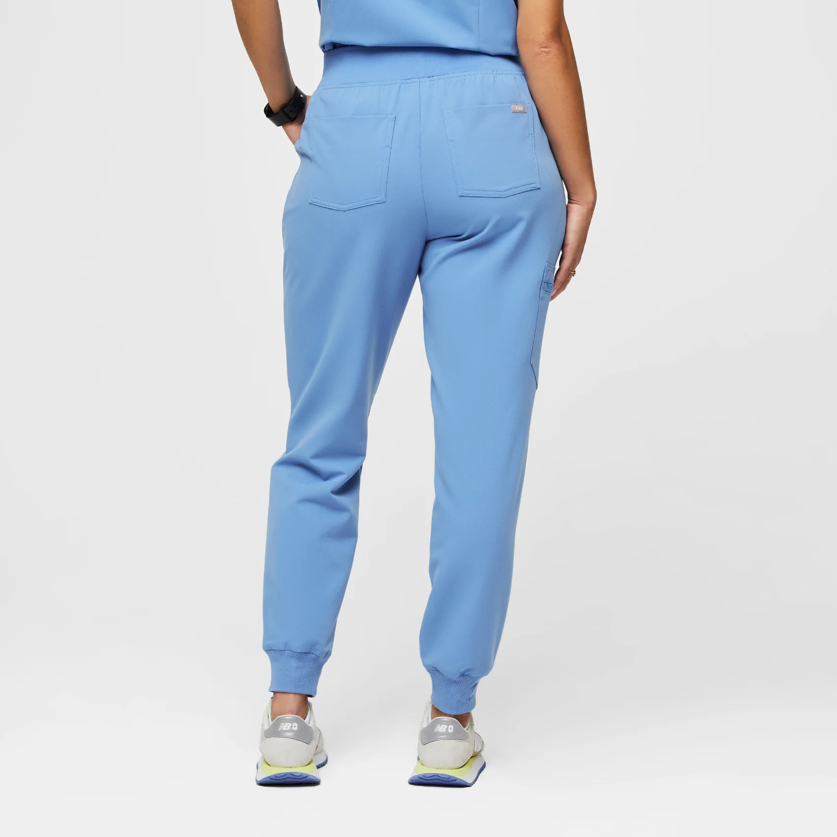 women's Ceil Blue Zamora™ High Waisted - Tall Jogger Scrub Pants - Image 4
