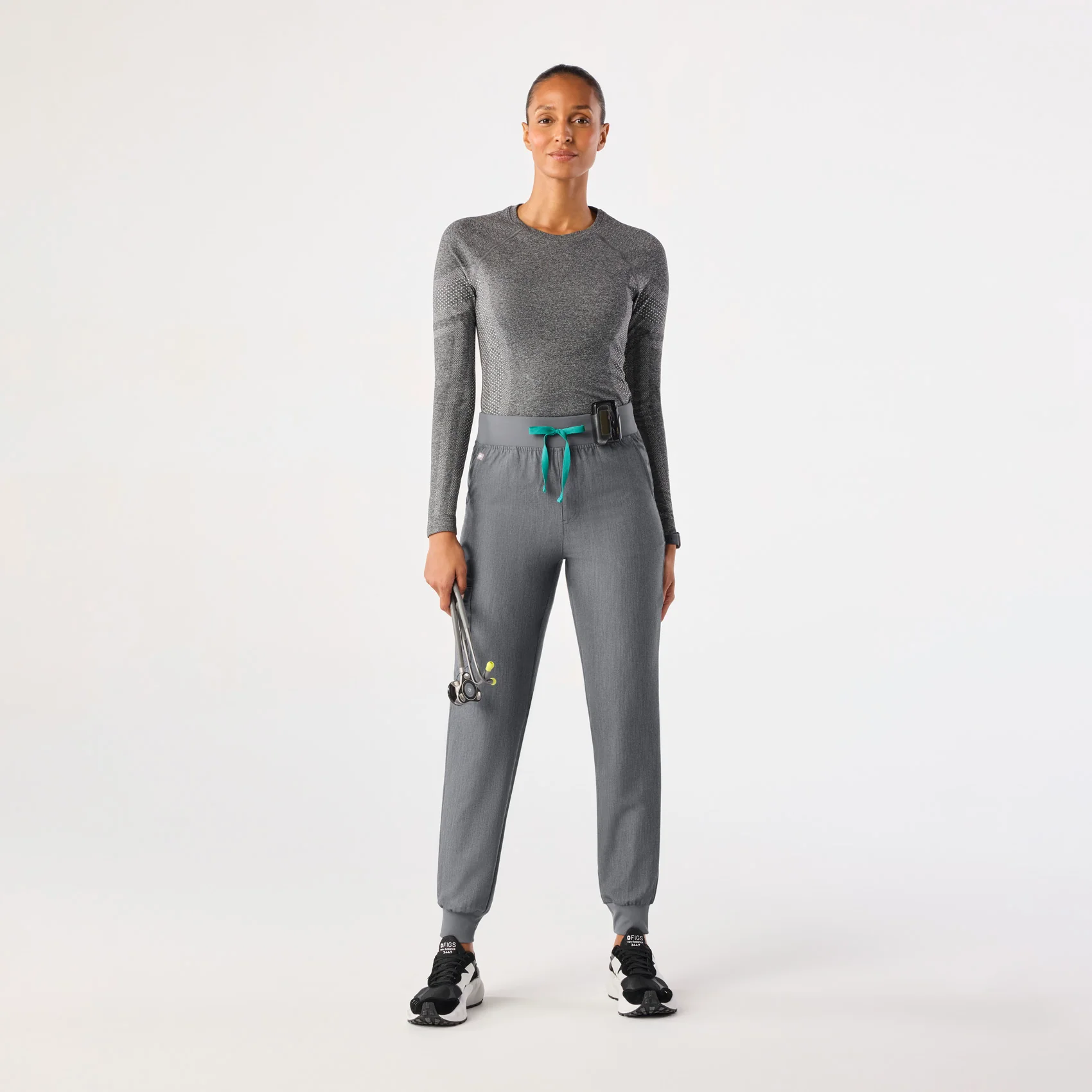 women's Graphite Zamora™ High Waisted - Jogger Scrub Pants - Image 2