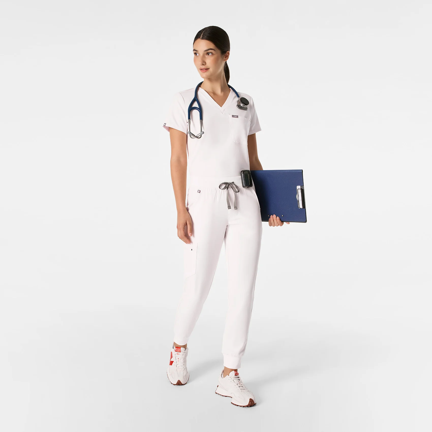 women's Off White  Zamora - Petite Jogger Scrub Pant™ - Image 2