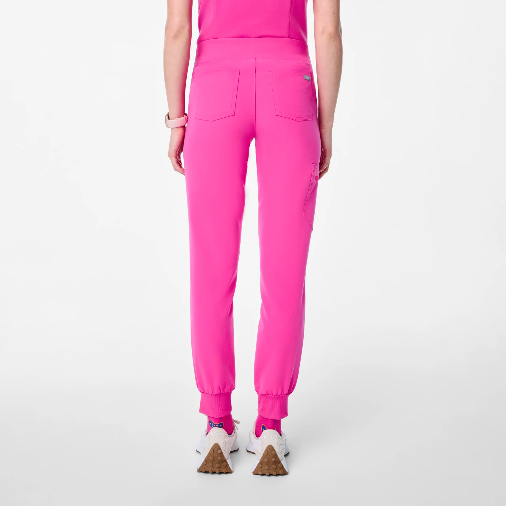 women's Rapid Response Pink Zamora - Petite Jogger Scrub Pant⢠- Image 4