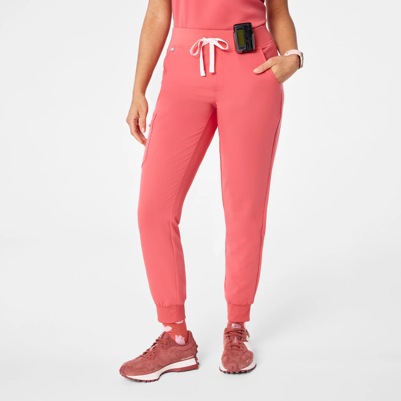 women's Pulmonary Pink Zamora - Jogger Scrub Pantā¢