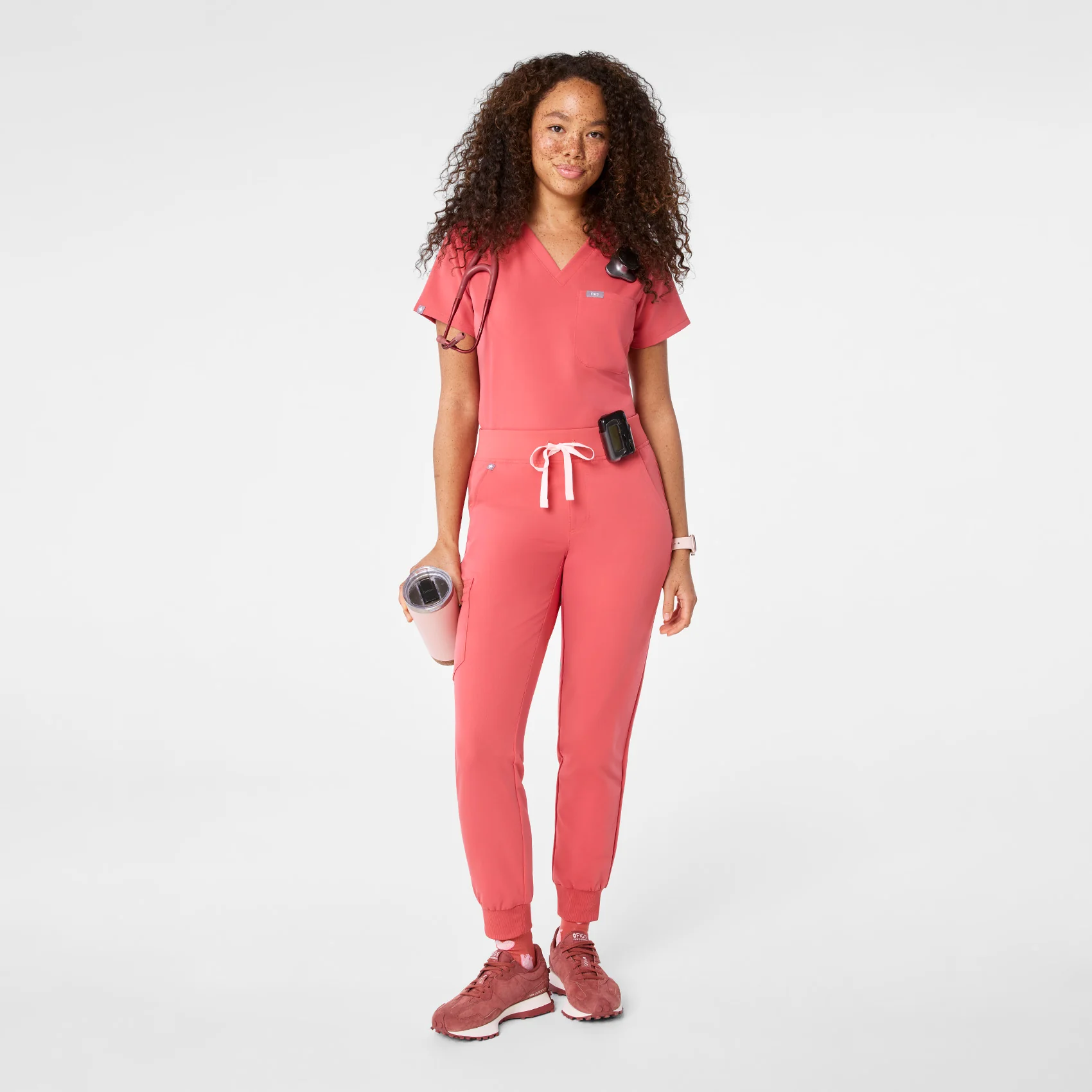 women's Pulmonary Pink Zamora - Jogger Scrub Pant⢠- Image 2