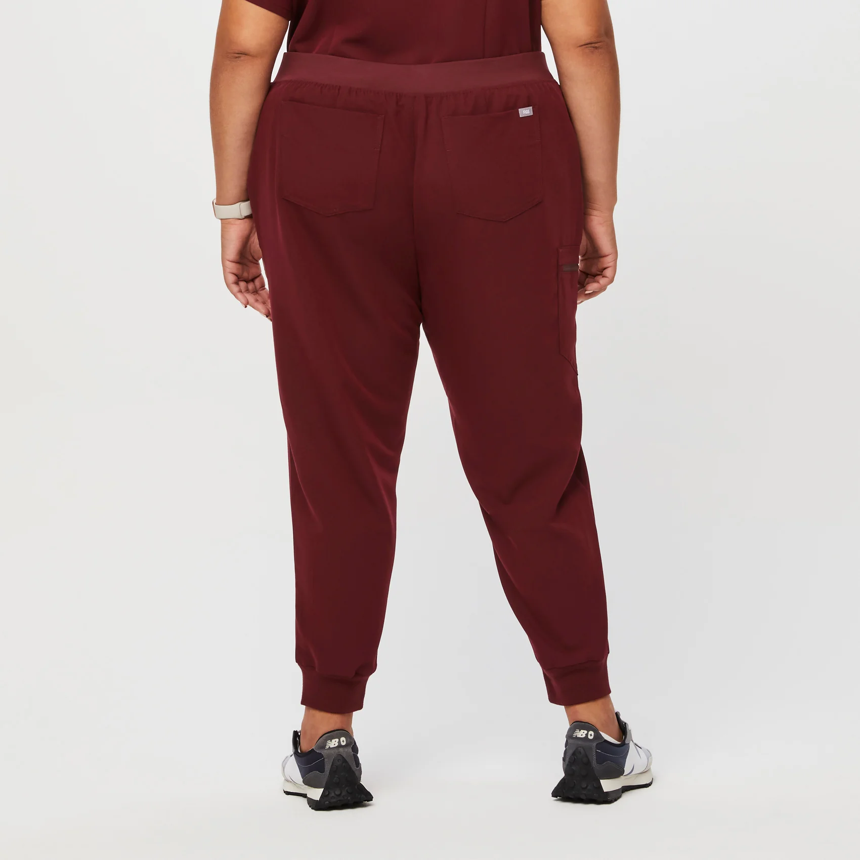 women's Burgundy Zamora™ - Jogger Scrub Pants (3XL - 6XL) - Image 4