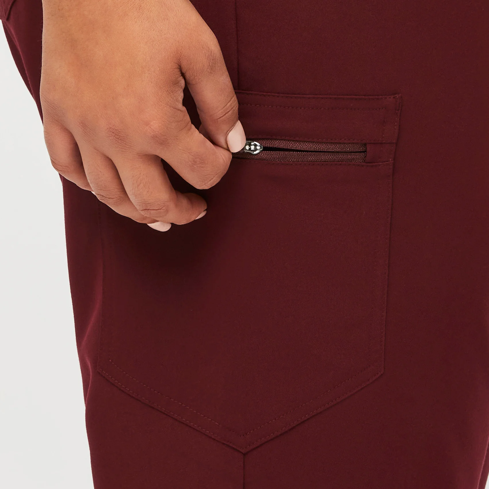 women's Burgundy Zamora™ - Jogger Scrub Pants (3XL - 6XL) - Image 6