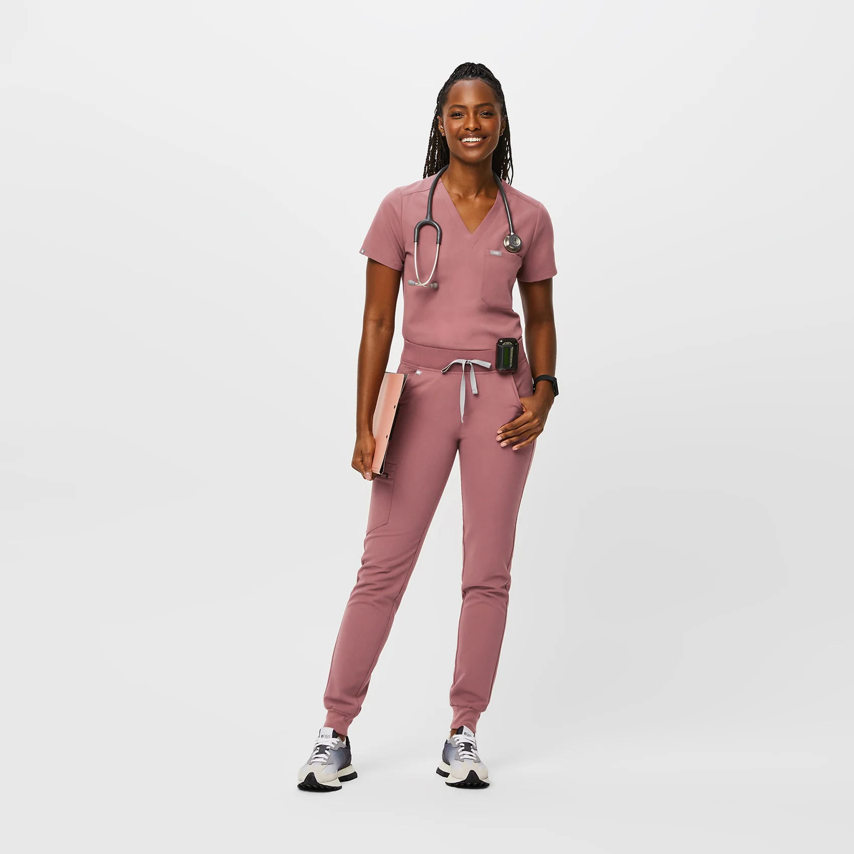 women's Mauve Zamora™ - Jogger Scrub Pants (3XL - 6XL) - Image 2