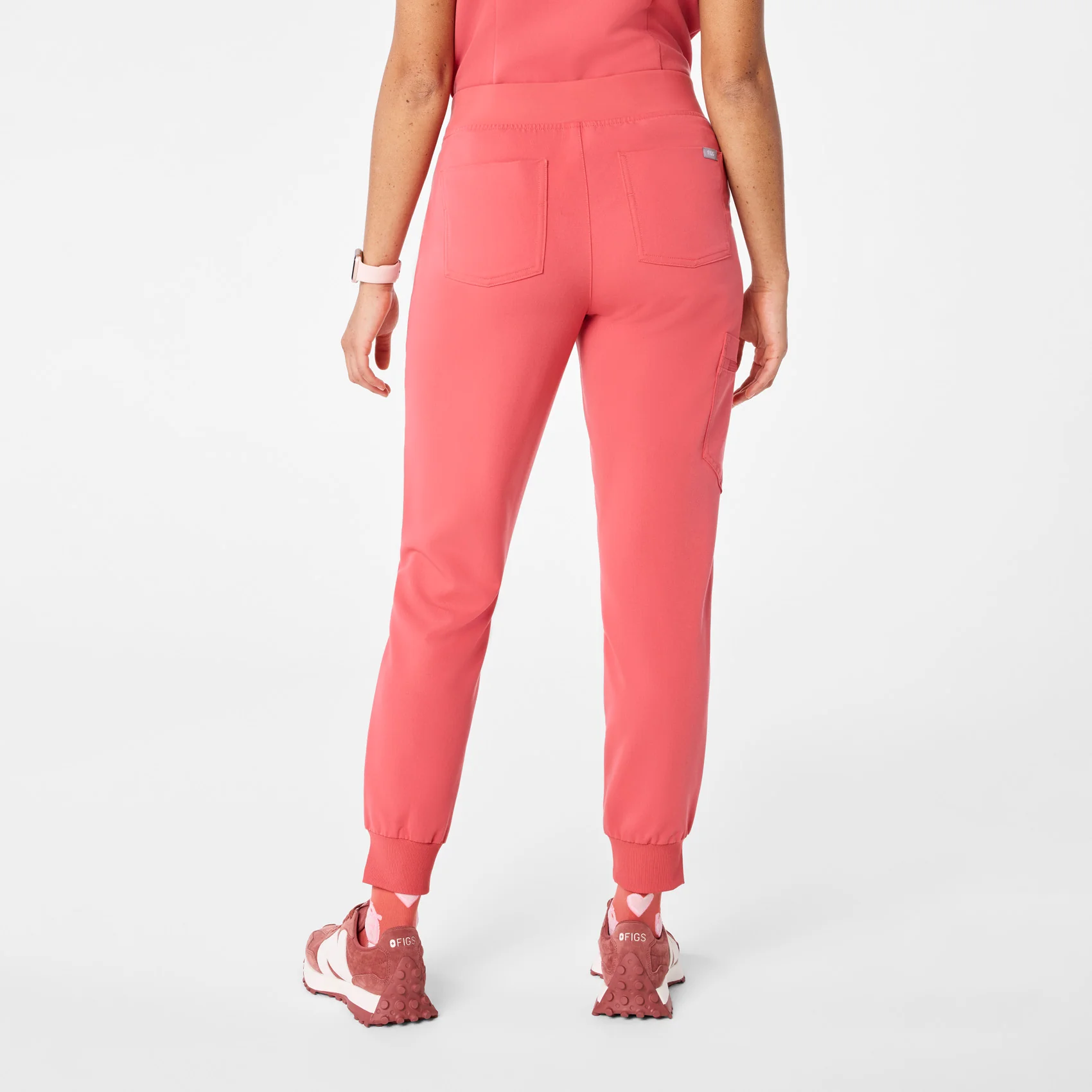 women's Pulmonary Pink Zamora - Tall Jogger Scrub Pant™ - Image 4