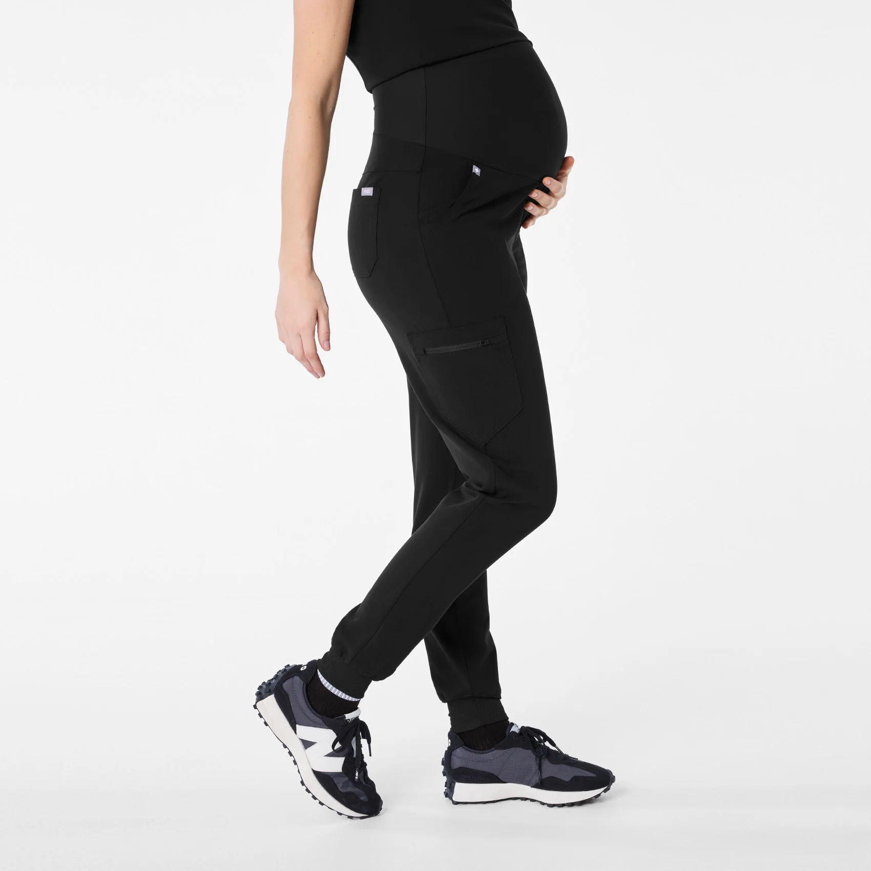 women's Black Zamora - Maternity Jogger Scrub Pant™ - Image 3