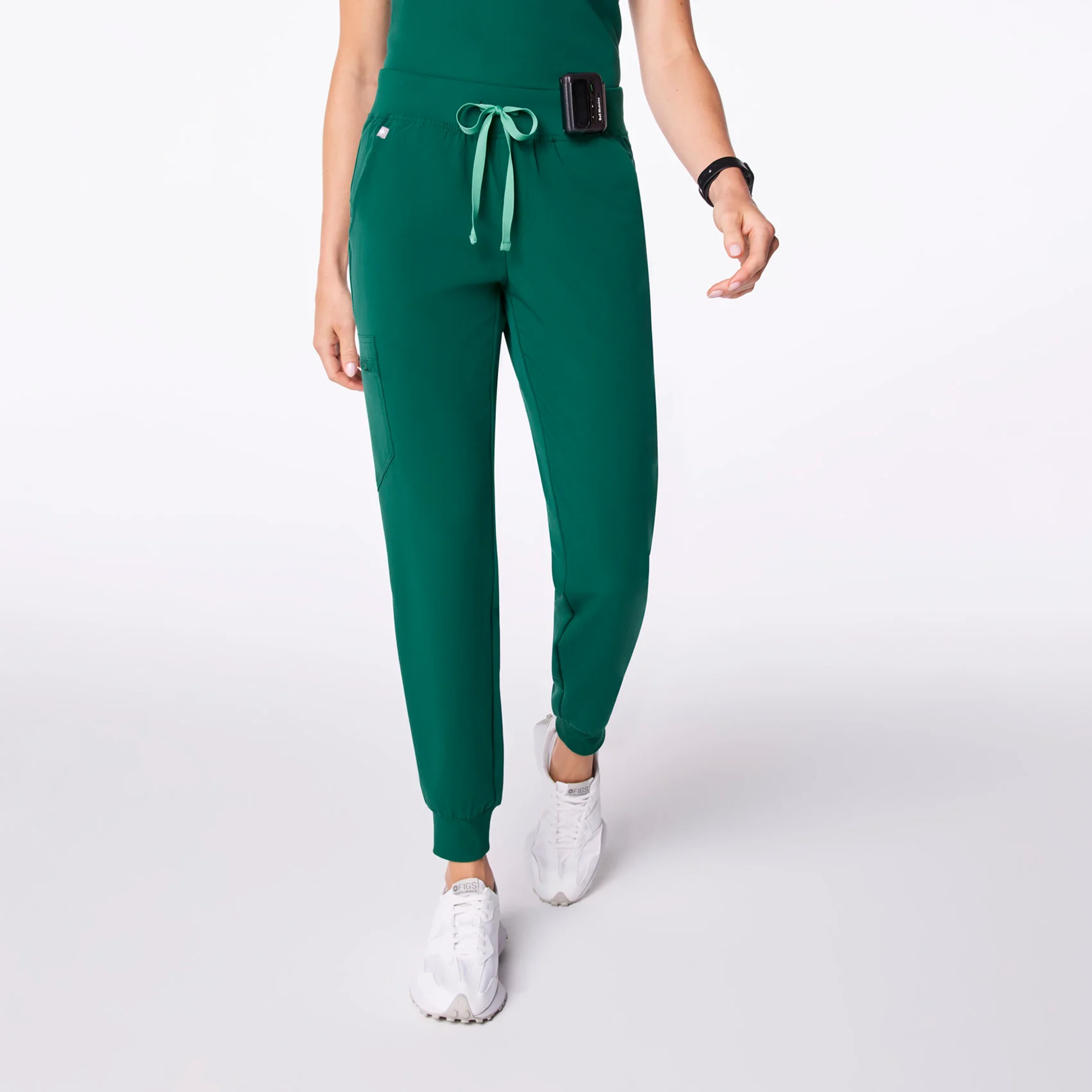 women's Hunter Green Zamora - Petite Jogger Scrub Pant™